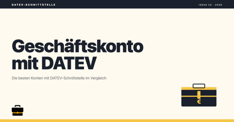 geschaeftskonto.io: Geschäftskonto mit DATEV-Schnittstelle im Test & Vergleich 2026