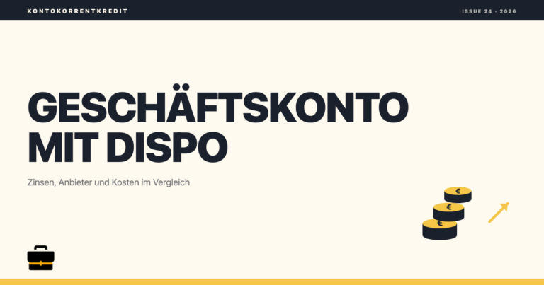 geschaeftskonto.io: Geschäftskonto mit Dispo / Kontokorrentkredit im Test & Vergleich 2026
