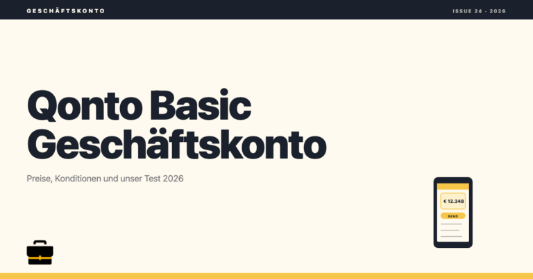 geschaeftskonto.io: Qonto Basic Geschäftskonto Test 2026