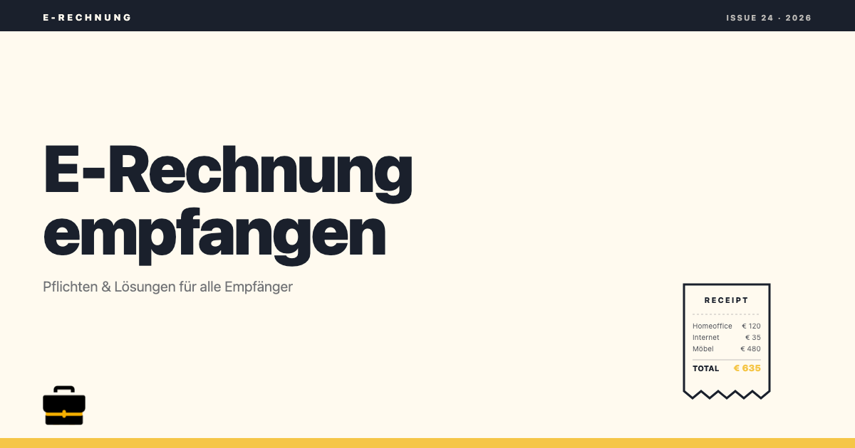 geschaeftskonto.io: E-Rechnung empfangen