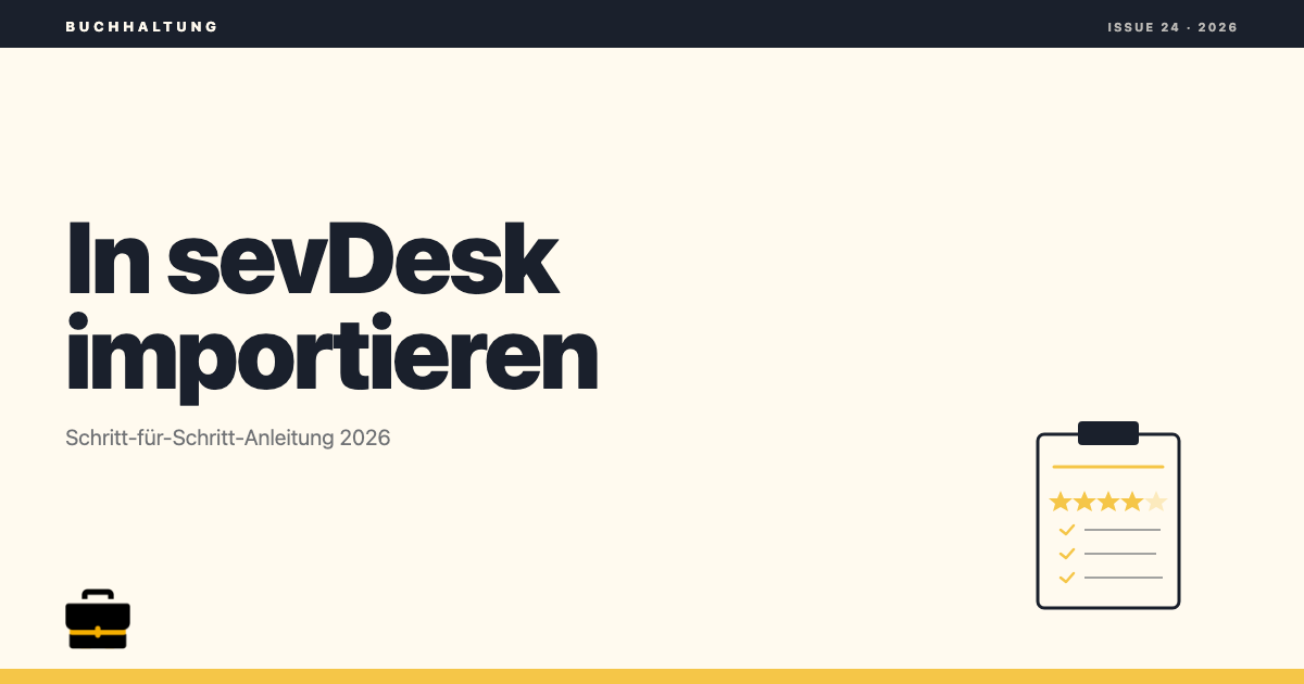 geschaeftskonto.io: Geschaeftskonto in sevDesk importieren