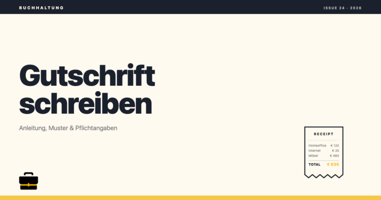 geschaeftskonto.io: Gutschrift schreiben