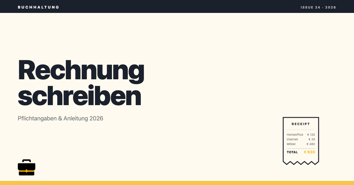 geschaeftskonto.io: Rechnung schreiben: Pflichtangaben, Anleitung und Vorlagen 2026