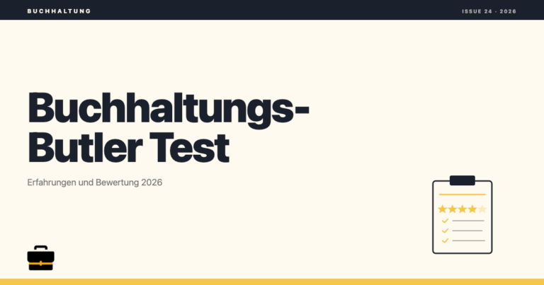 BuchhaltungsButler Test 2026: Erfahrungen und Bewertung