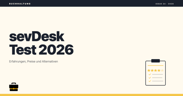sevDesk Test 2026: Erfahrungen, Preise und Alternativen