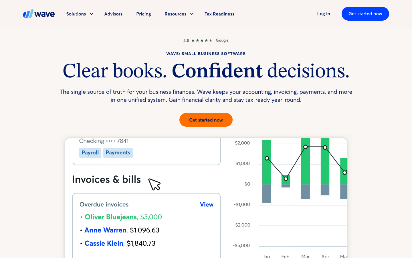Wave Accounting Screenshot – kostenlose Buchhaltungssoftware