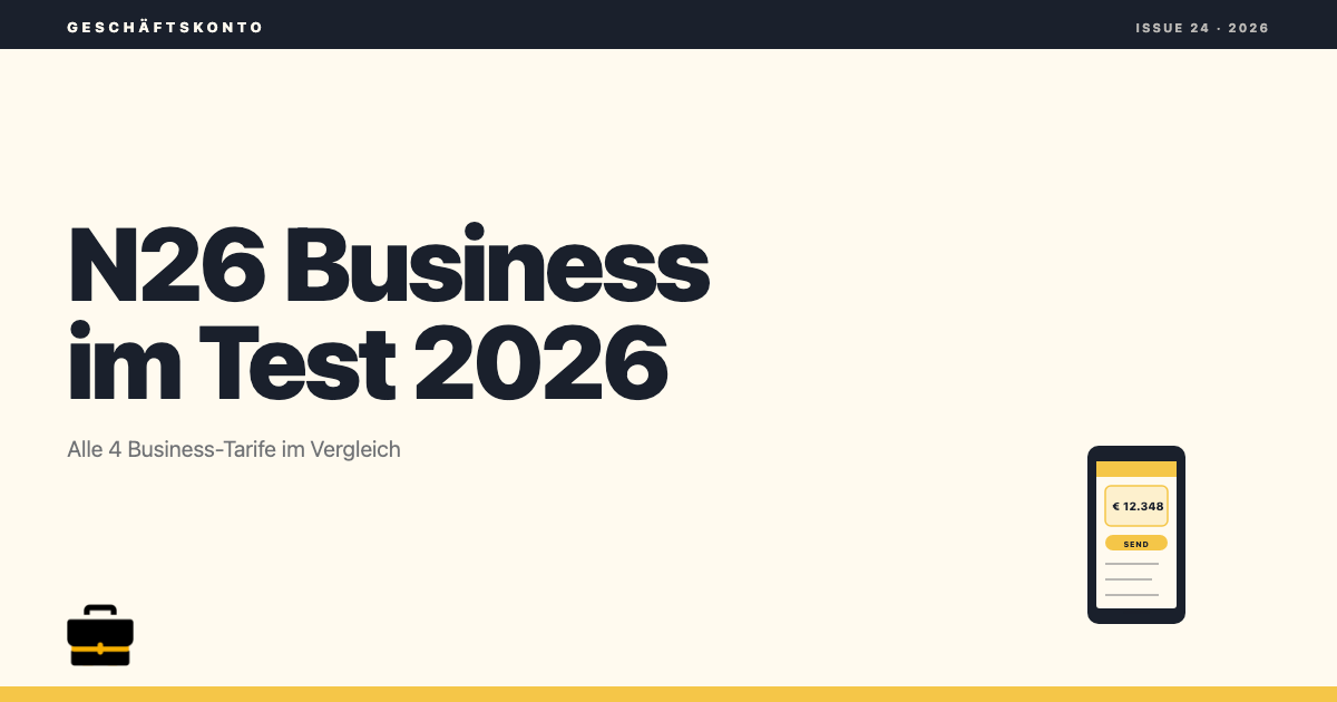 geschaeftskonto.io: N26 im Test 2026: Lohnt sich das wirklich?