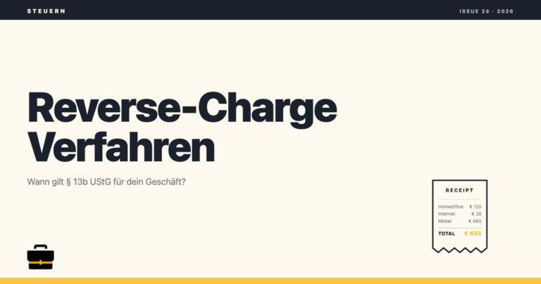 Reverse-Charge-Verfahren einfach erklärt: Wann gilt § 13b UStG?